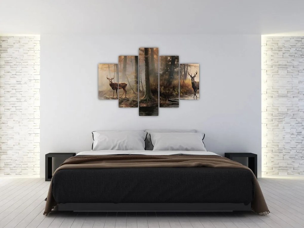 Tablou - Vintage pictura wildlife (150x105 cm)