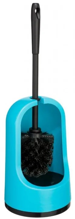 Perie de WC Brosse, albastru, plastic,13.5x41cm