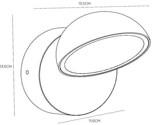Aplică LED de exterior Lucide 22865/12/30 FINN LED/12W/230V IP54 negru