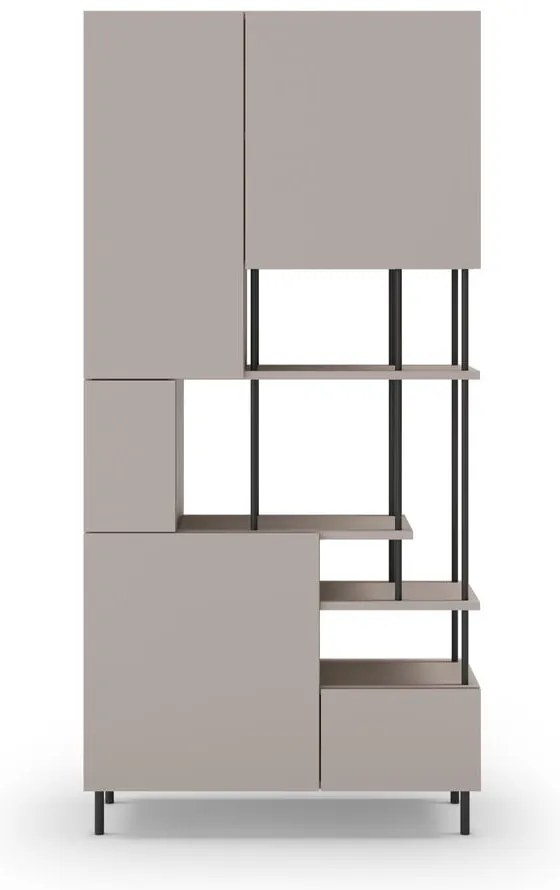 Bibliotecă crem 84x175 cm Perla – Marckeric