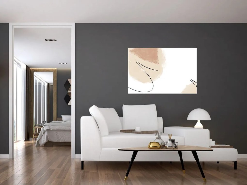 Tablou - Abstracție albă (90x60 cm)