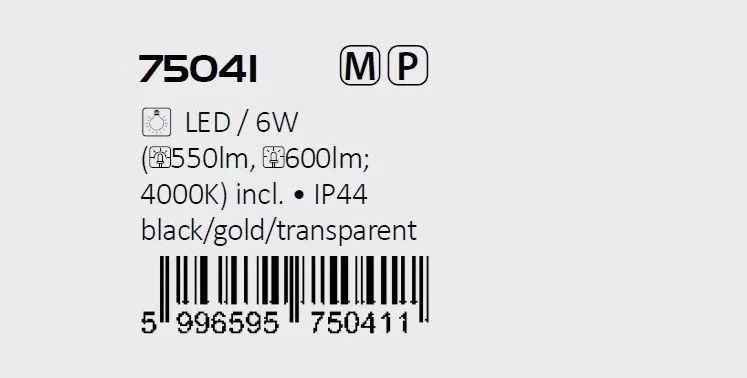 Aplica de perete pentru baie, Protectie IP44 Kadir 2L