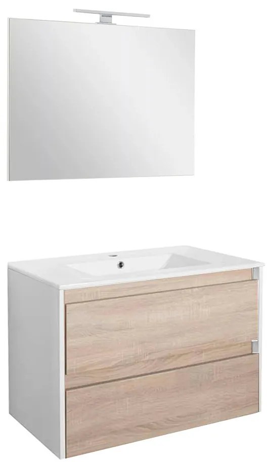 Porto Prime 80 stejar alb-sonoma complet