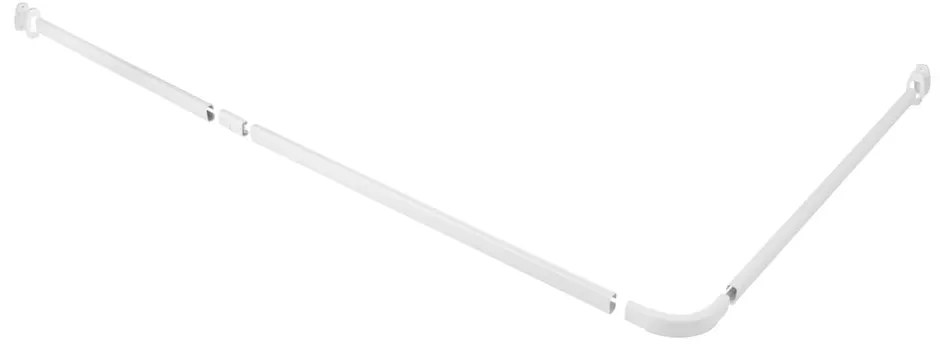 Bară pentru perdea de duș albă Era – Wenko