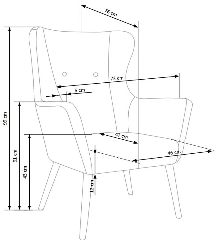 Scaun relax Culoare Bej, ECHO