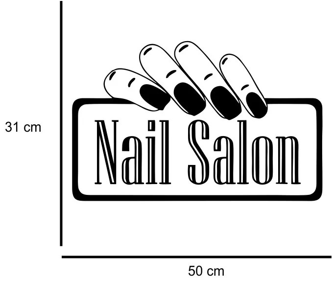 Sticker perete Nail Salon 7