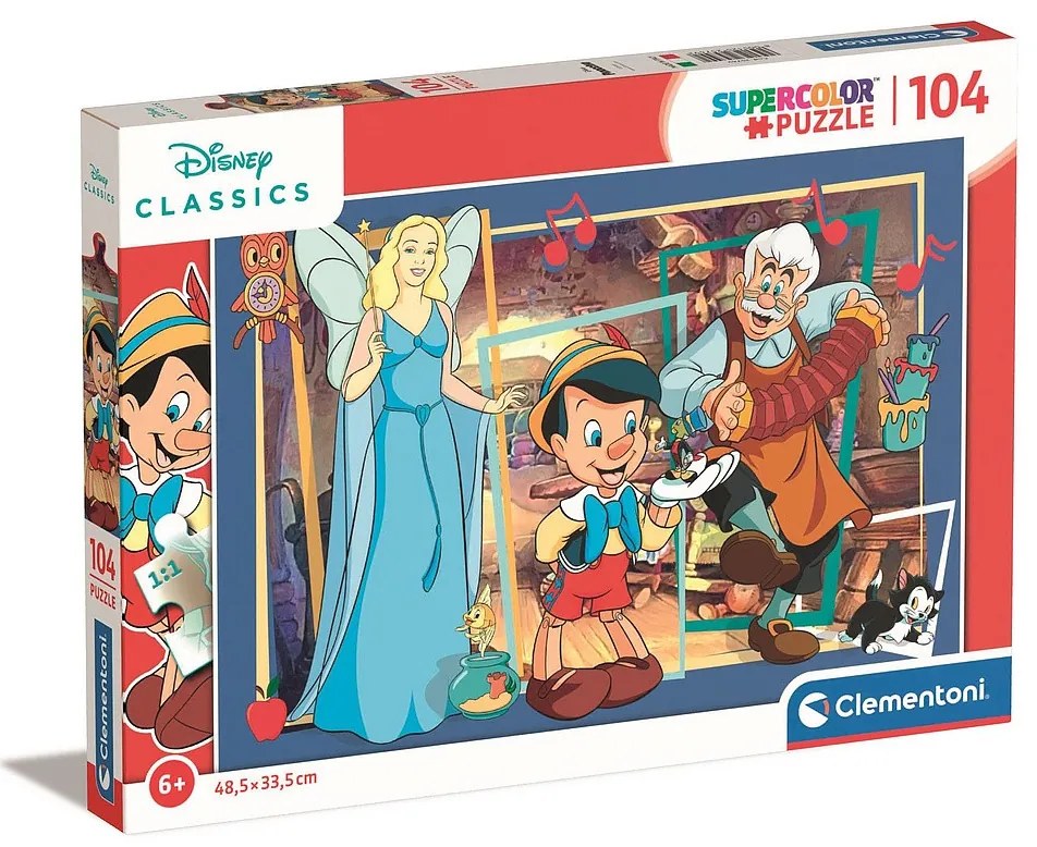 Disney Classics Pinocchio Puzzle Clementoni de 104 piese