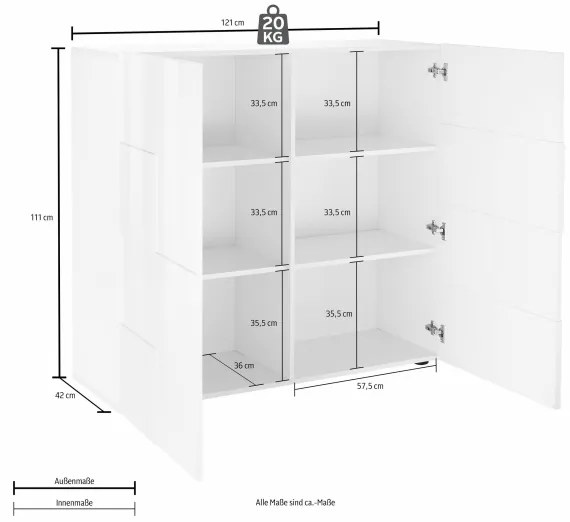 Comodă SERIAN stejar Sonoma