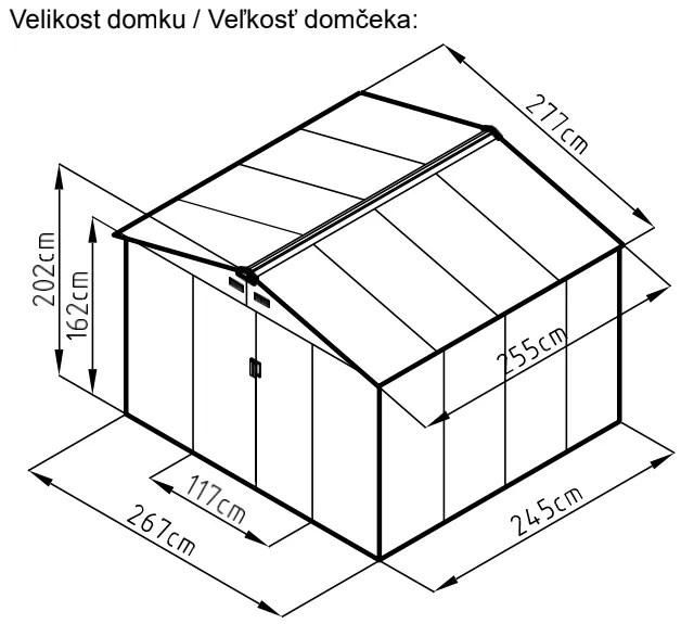 ARCHER D domček zelený