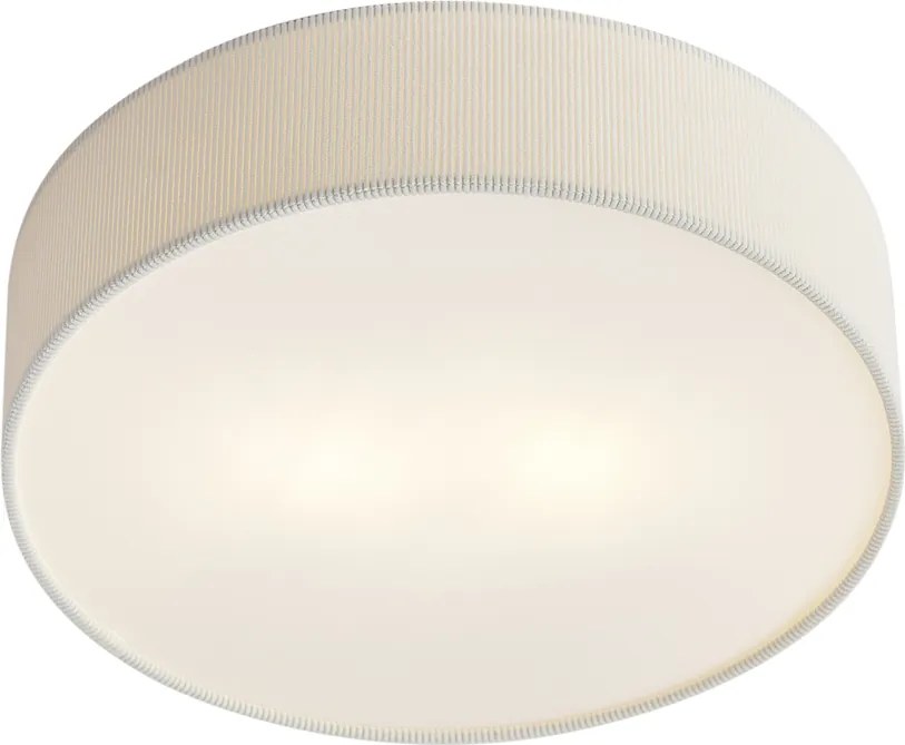 Plafonieră modernă albă cu abajur de catifea 38cm 2 lumini - Luz