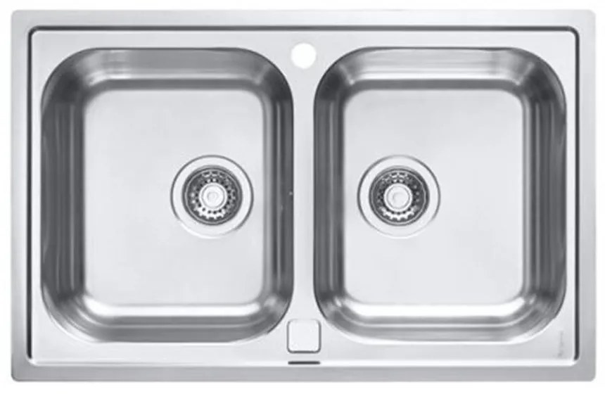 Chiuveta inox Alveus Line Maxim 90 Satin 80x51 cm