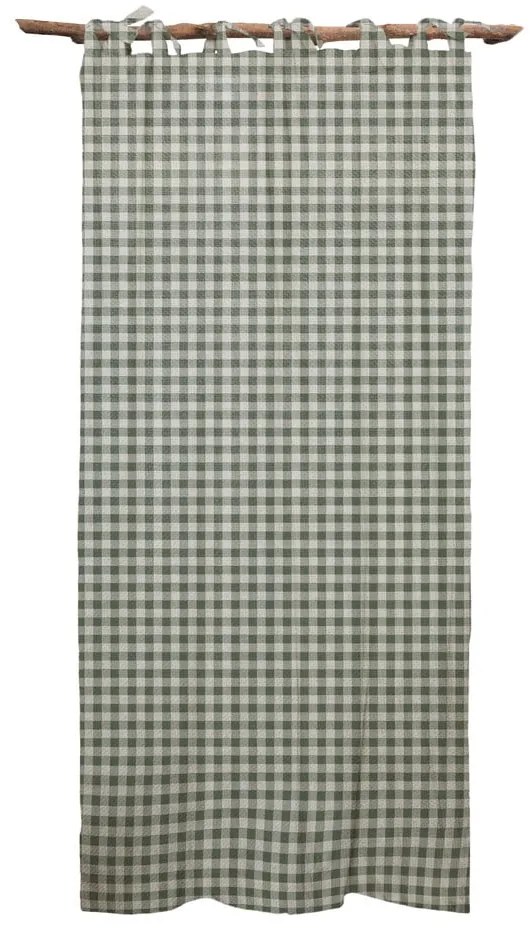 Draperie Really Nice Things Cortina Hogar Green Vichy, verde