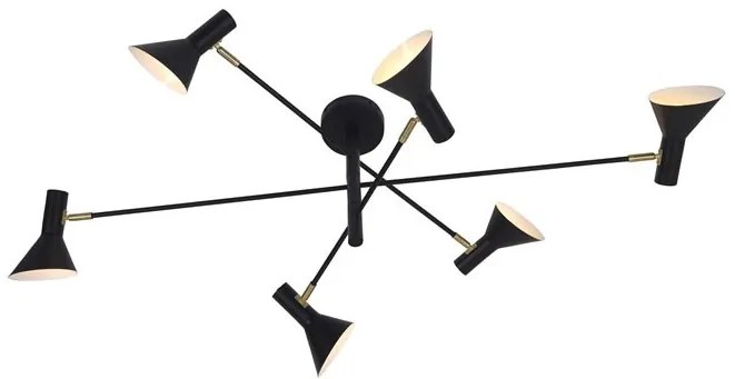 Lustra moderna cu brate reglabile Izmir 3-arm black