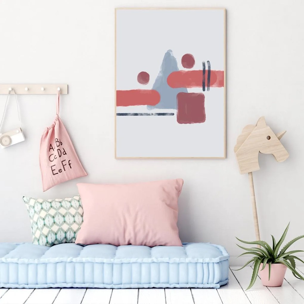 Poster - Abstracție pictată (A4)