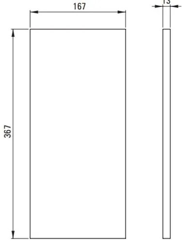 Blat alb Deante Correo 26.7x36.7x1.3 cm