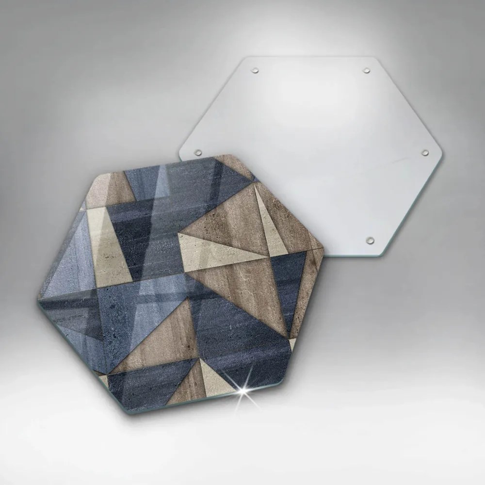 Tocător sticlă Abstracția geometrică