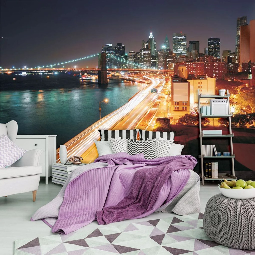 Fototapet - New York City Urban Brooklyn Bridge (152,5x104 cm)