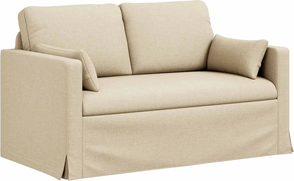 vidaXL Canapea Crem 139 x 78 x 80 cm țesătură