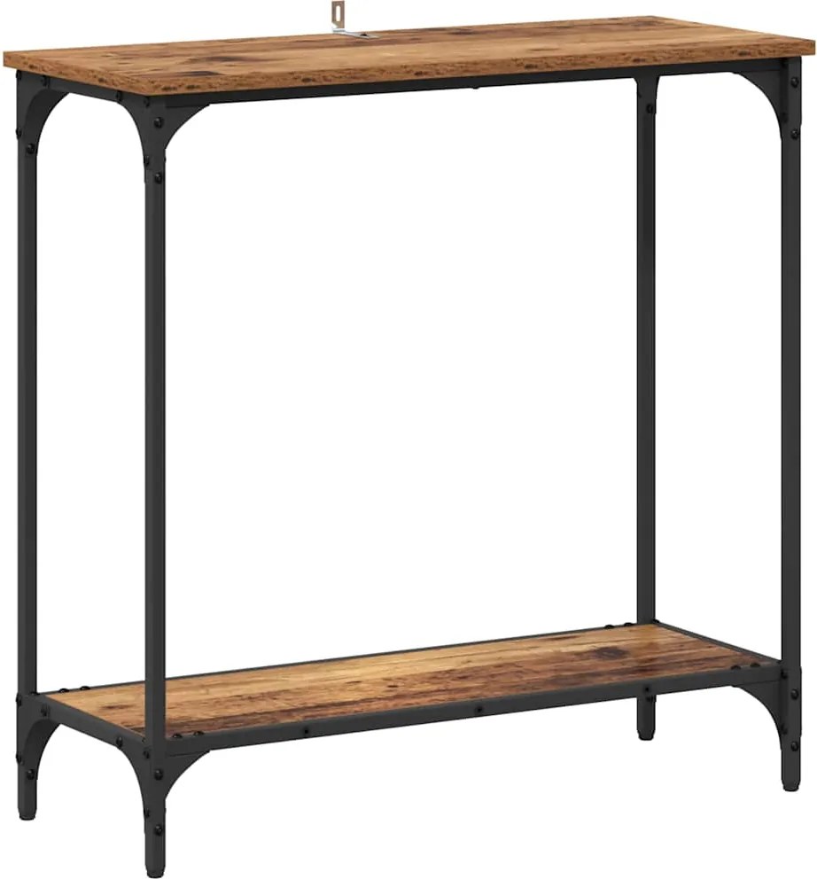 vidaXL Masă de consolă Lemn vechi 75 x 30.5 x 75 cm Lemn compozit
