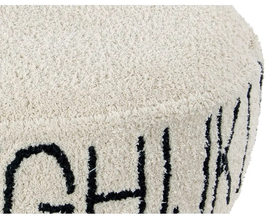 Fotoliu puf pentru copii crem ABC – Lorena Canals