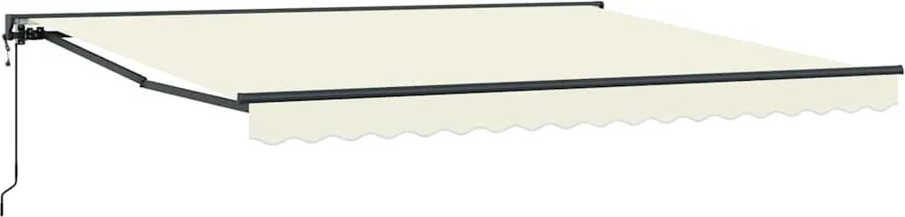 vidaXL Cadru de copertină Crem 400 × 300 cm Poliester cu Acoperire PU