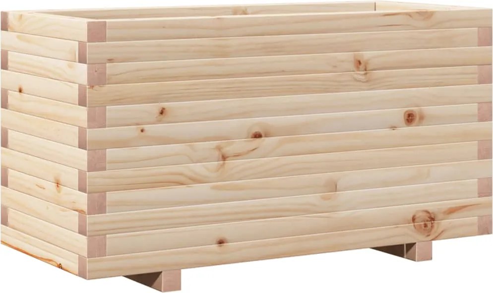 vidaXL Jardinieră de grădină, 90x40x49,5 cm, lemn masiv de pin