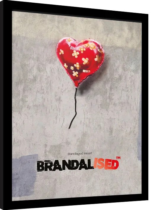 Afiș înrămat Brandalised - Bandaged Heart