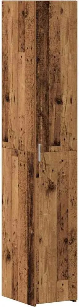 vidaXL Bufet 2 pcs Lemn vechi 30 x 42,5 x 185 cm