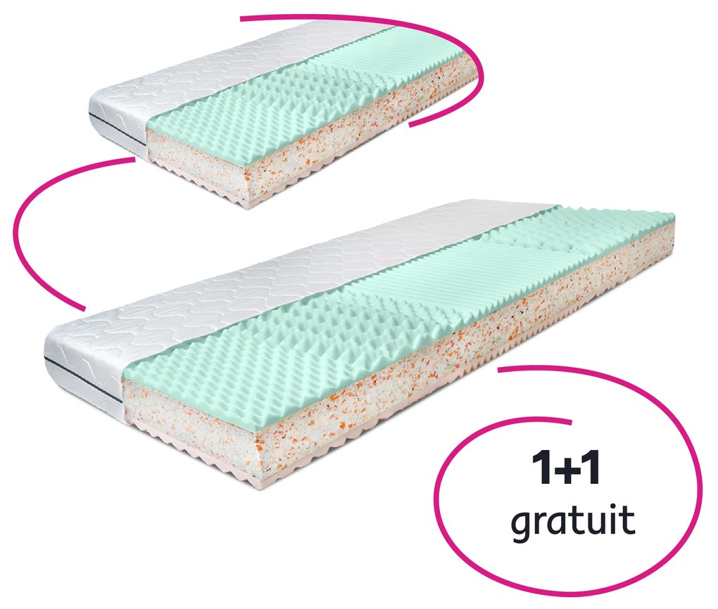 Saltele, set de 2, 18 cm, 90x200 cm, ALBO LUX NEW