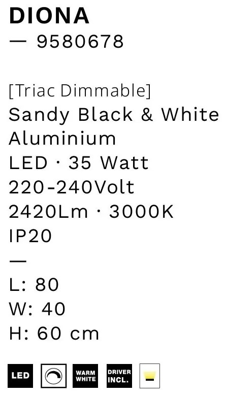 Lustra LED design modern DIONA, 3000K