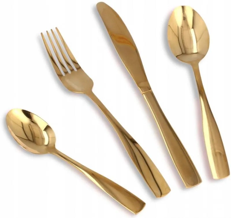 ShopJK SET DE TACIMURI INOX PENTRU 6 PERSOANE - AURIU