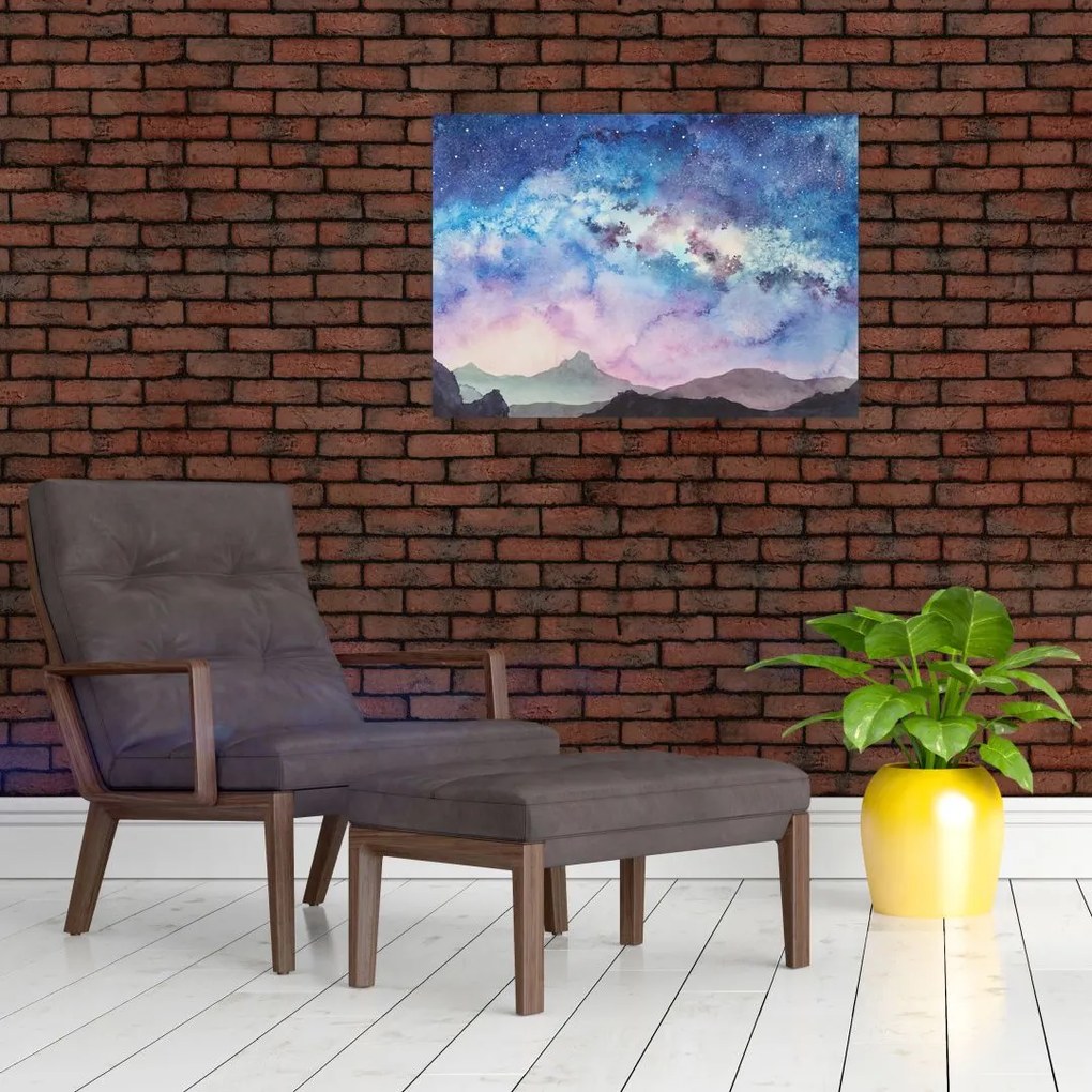 Tablou - Calea lactee, aquarel (70x50 cm)