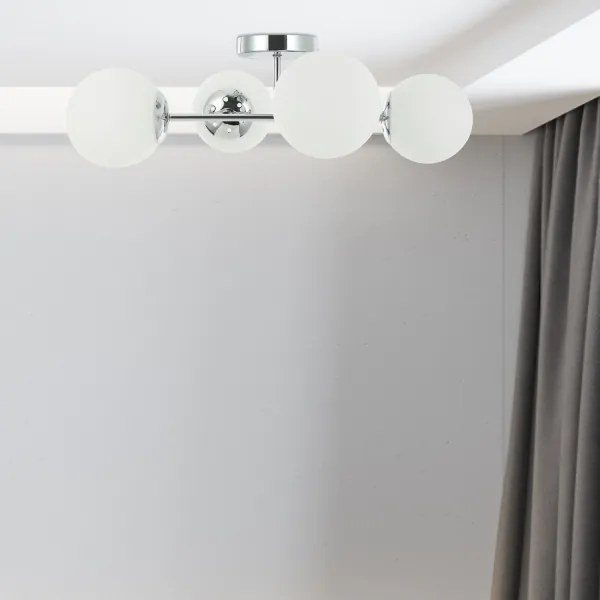 Lustră aplicată MADDIE 4xE14/5W/230V crom lucios