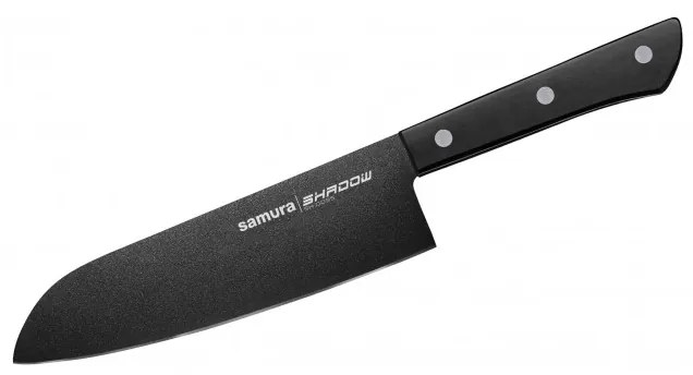 Cutit santoku, Samura Shadow, HRC 59, otel japonez lama 17,5 cm