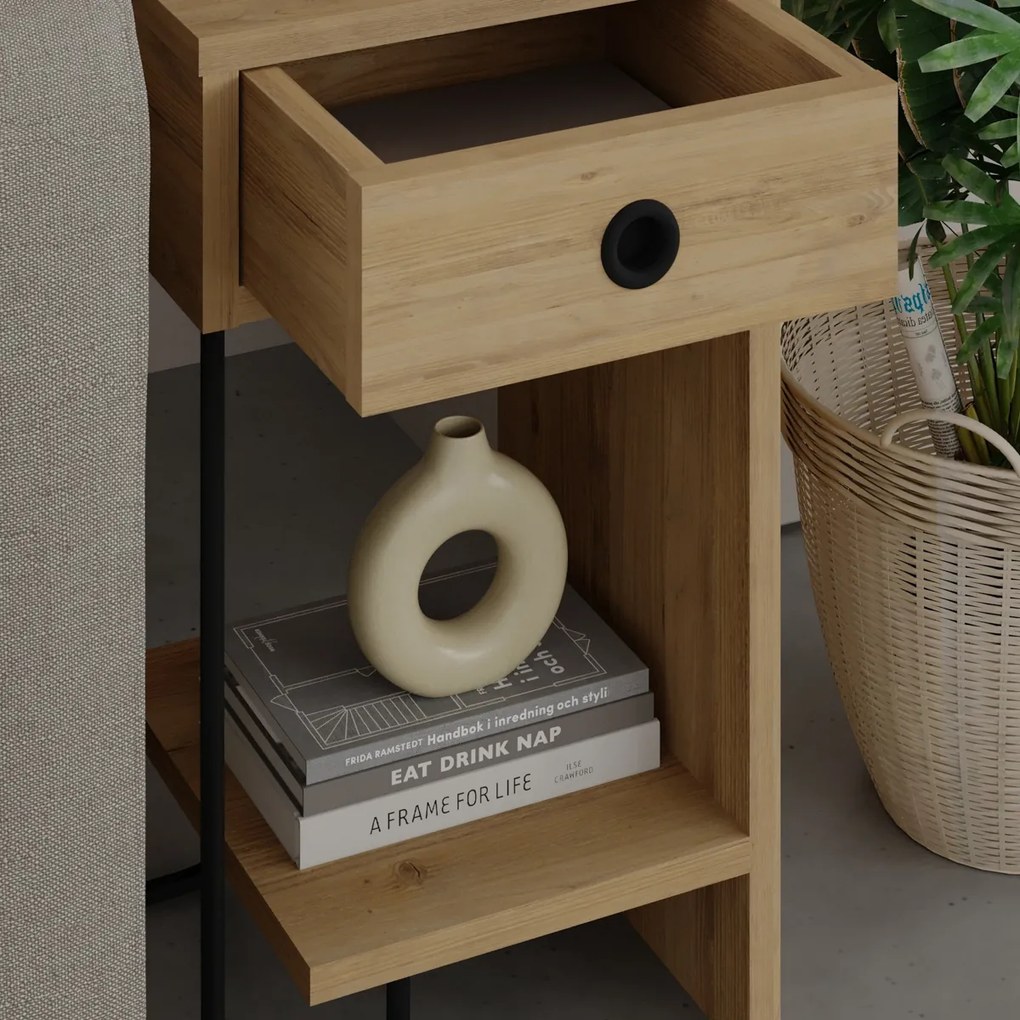 Măsuță de noptieră Sirius Right Oak
