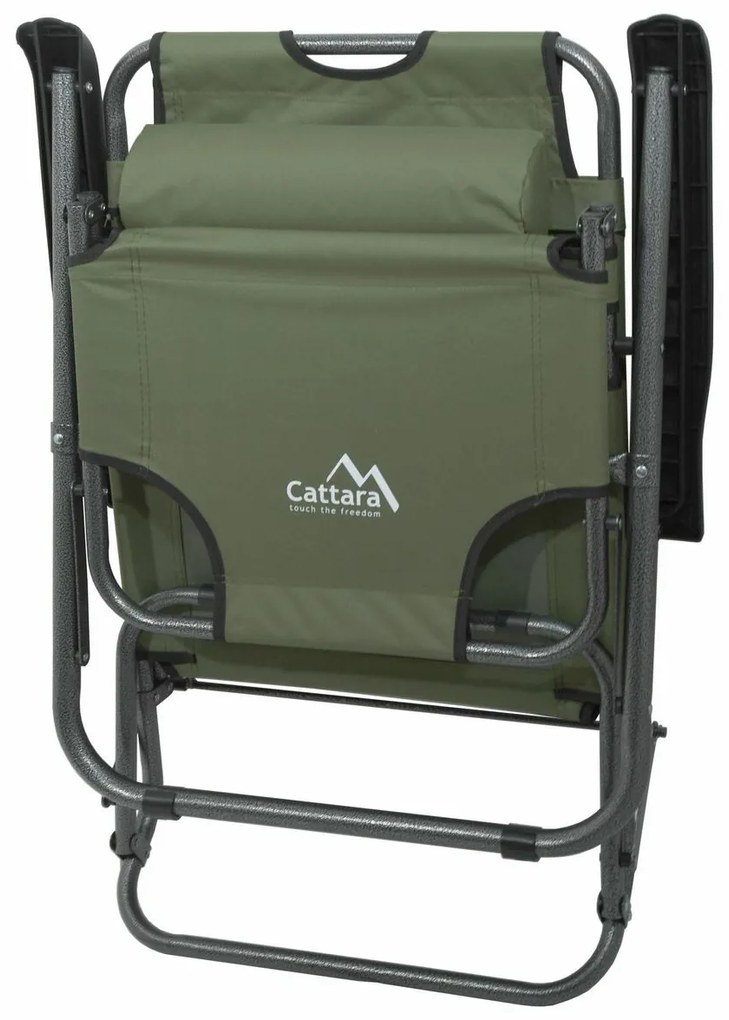 Cattara 13516 Șezlong pliabil Comfort , verde, 155x 61 cm