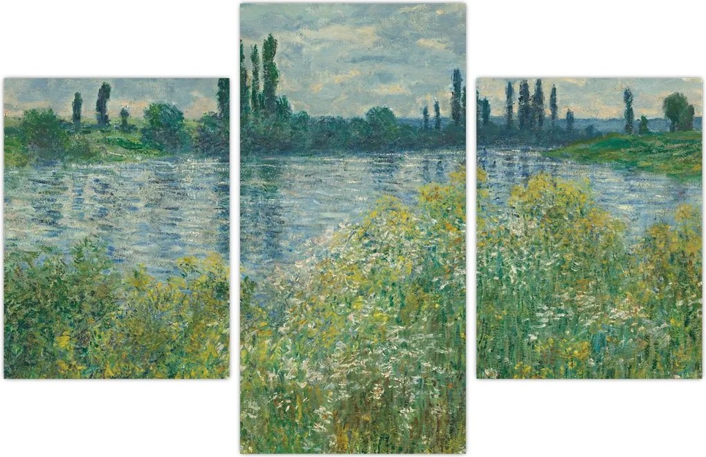 Tablou - Claude Monet, Banks of the Seine, reproducere (90x60 cm)