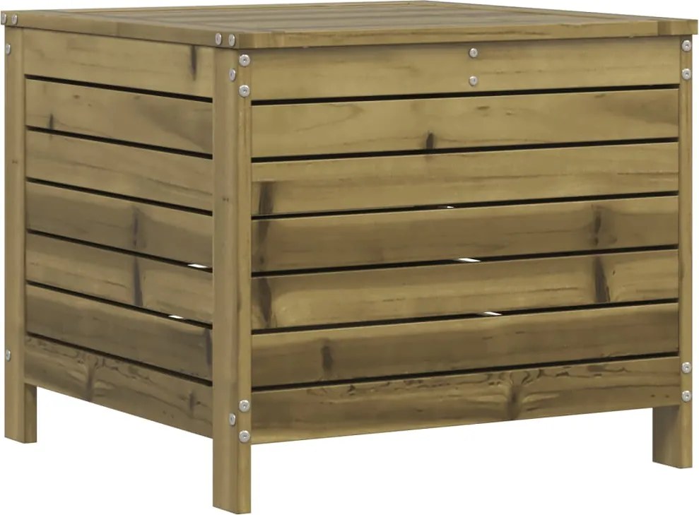 vidaXL Taburet de grădină, 62x63,5x53,5 cm, lemn masiv de pin