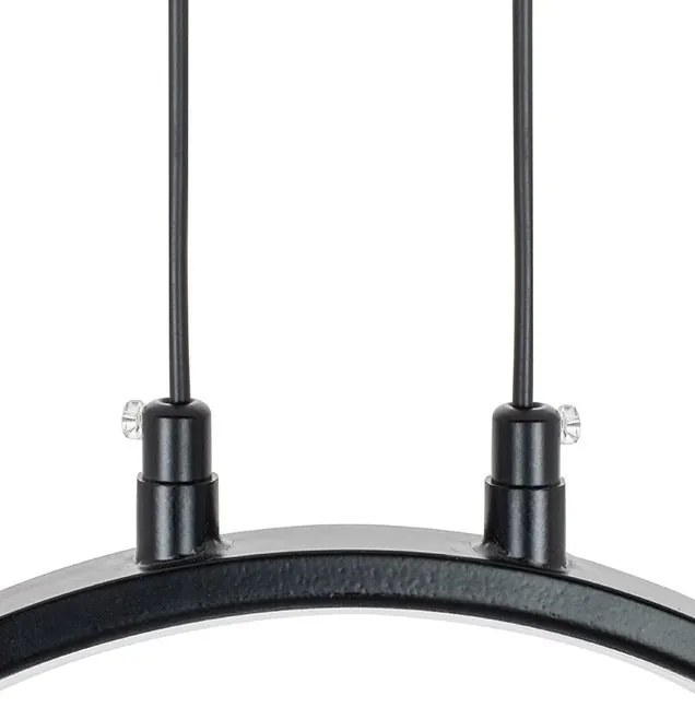 Lustra moderna cu 7 de surse de lumina si LED LINEA TWIN 90