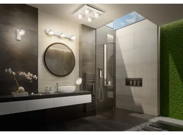 Plafonieră LED pentru baie Ledvance ORBIS FLAME 4xLED/5,5W/230V IP44 alb