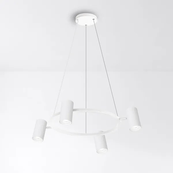 Brilagi - lustră LED RGBW reglabilă, suspendată pe cablu SELE 4xGU10/6,5W/230V, alb