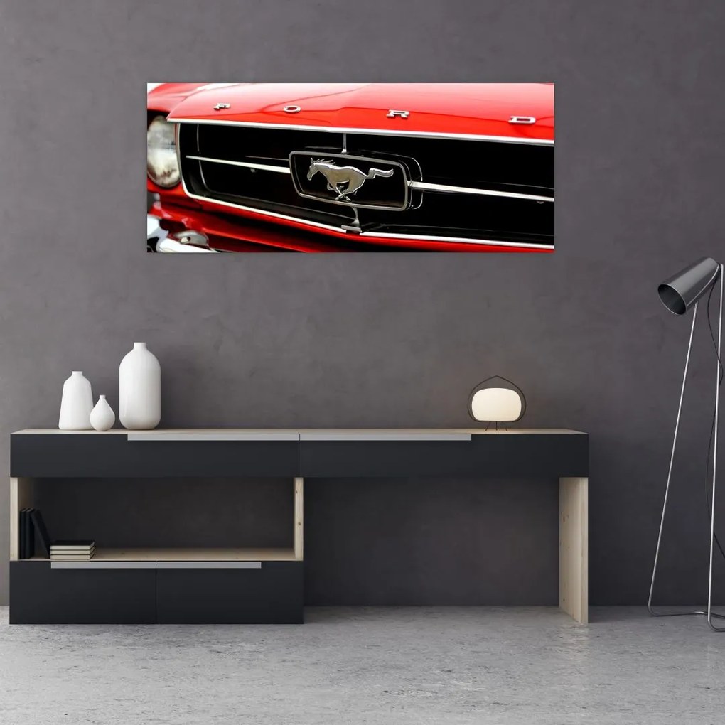 Tablou - Mașina roșie (120x50 cm)