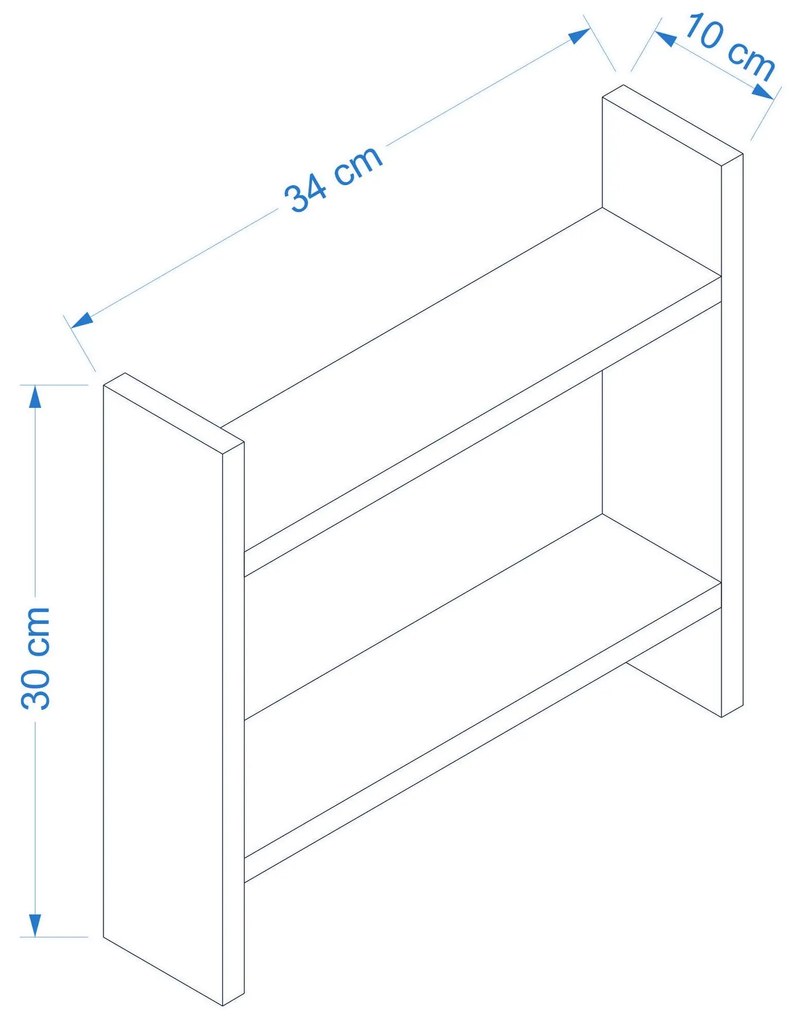 Raft de bucătărie Denvareno (Stejar zafir). Promo -9%. 1106588