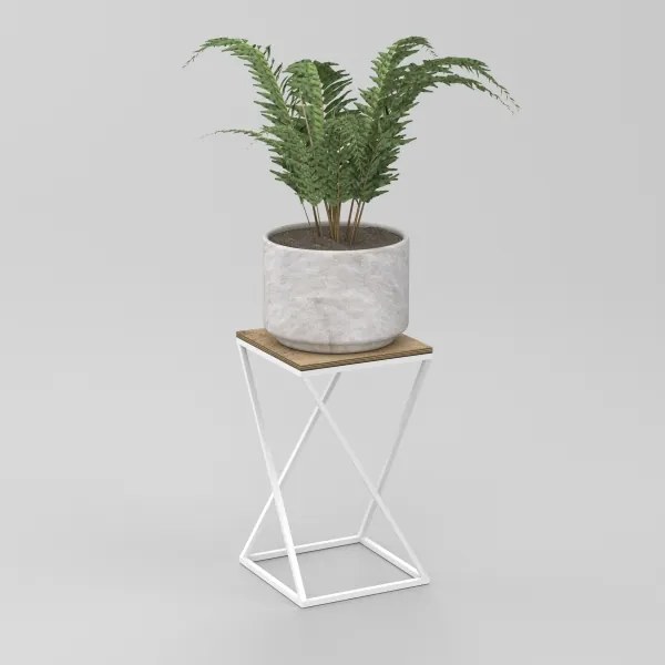 Suport de flori 40x24 cm alb