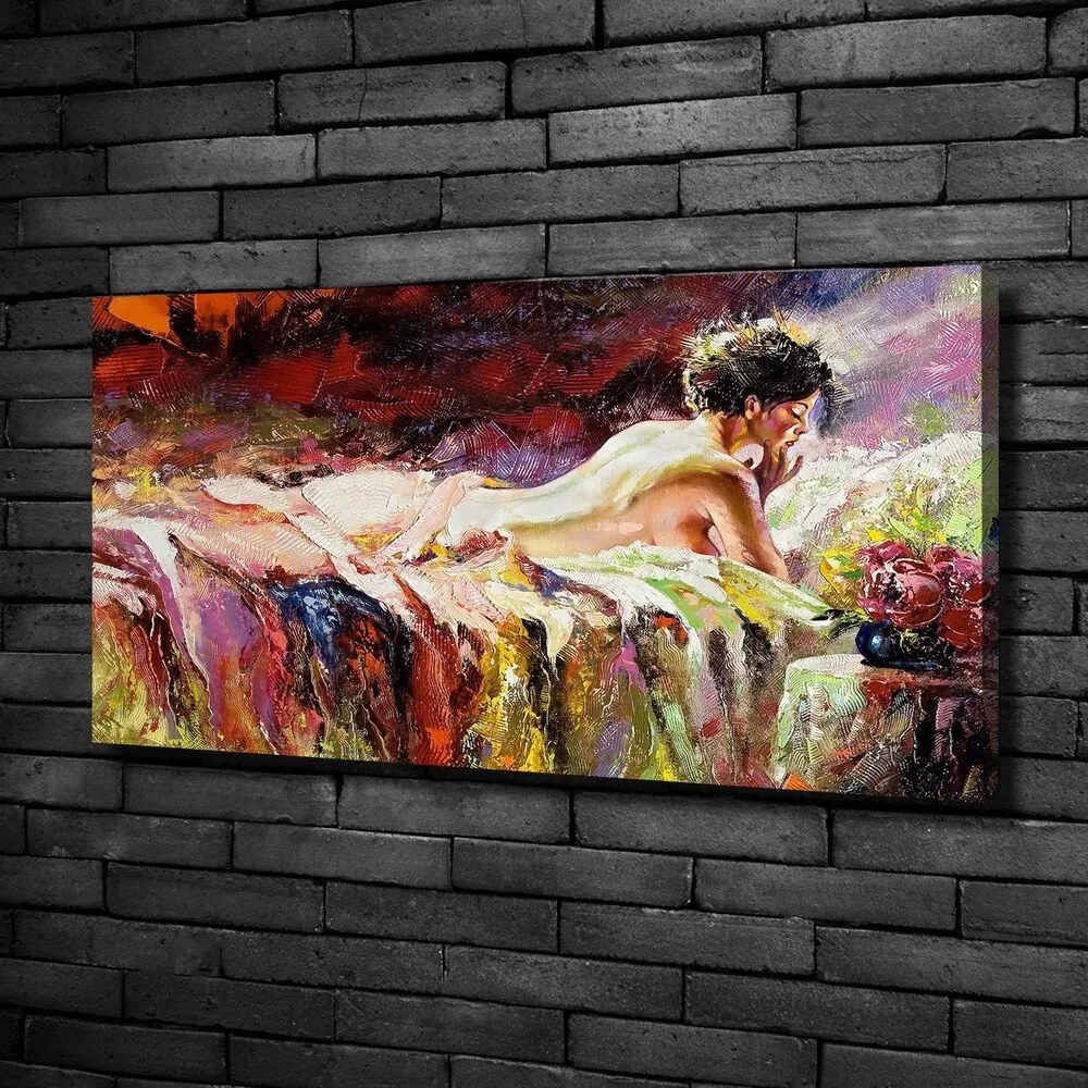 Imprimare tablou canvas Situată femeie