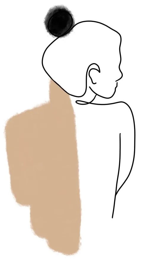 Poster 29x41 cm Female Body Abstract – Veronika Boulová