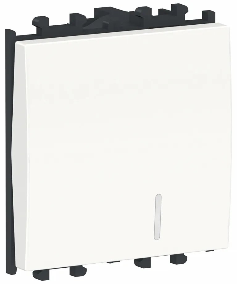 Intrerupator cap scara cu led, 2 module, alb, Schneider Easy Styl