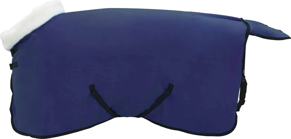 vidaXL Pătură pentru cai Albastru marin 75 cm Fleece polar
