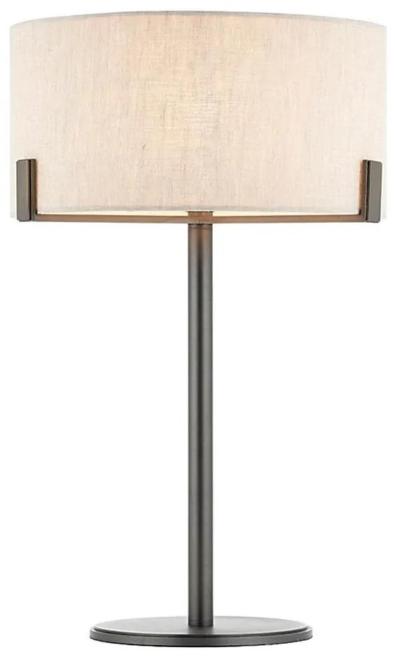 Endon 72631 - Lampă de masă HAYFIELD 1xE27/40W/230V bronz/gri