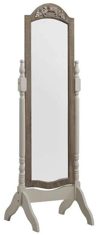 Oglinda Joutel, lemn, alb/maro, 160 x 51 x 50 cm